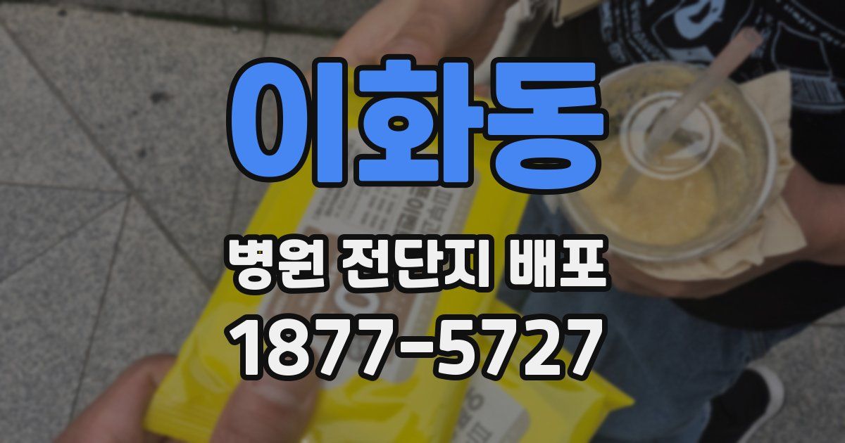 이화동 병원 전단지 배포