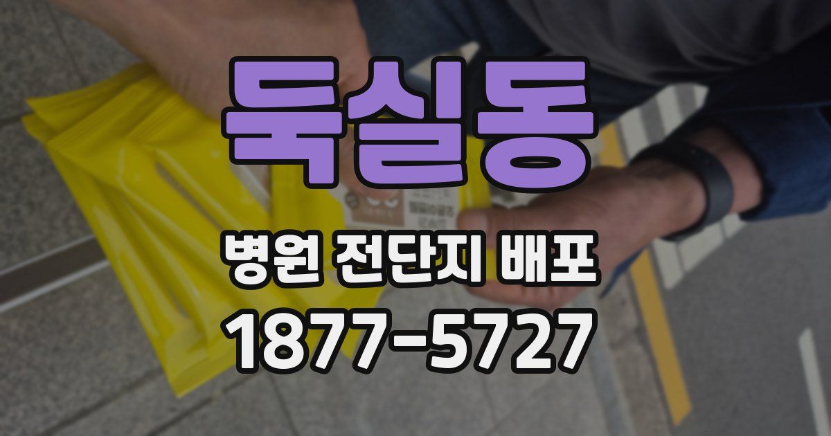 둑실동 병원 전단지 배포