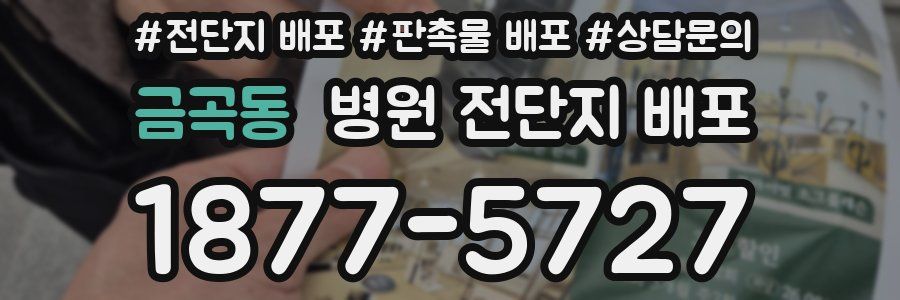 금곡동 병원 전단지 배포