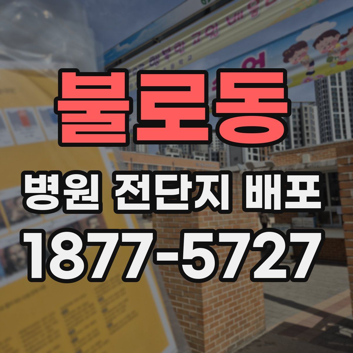 불로동 병원 전단지 배포