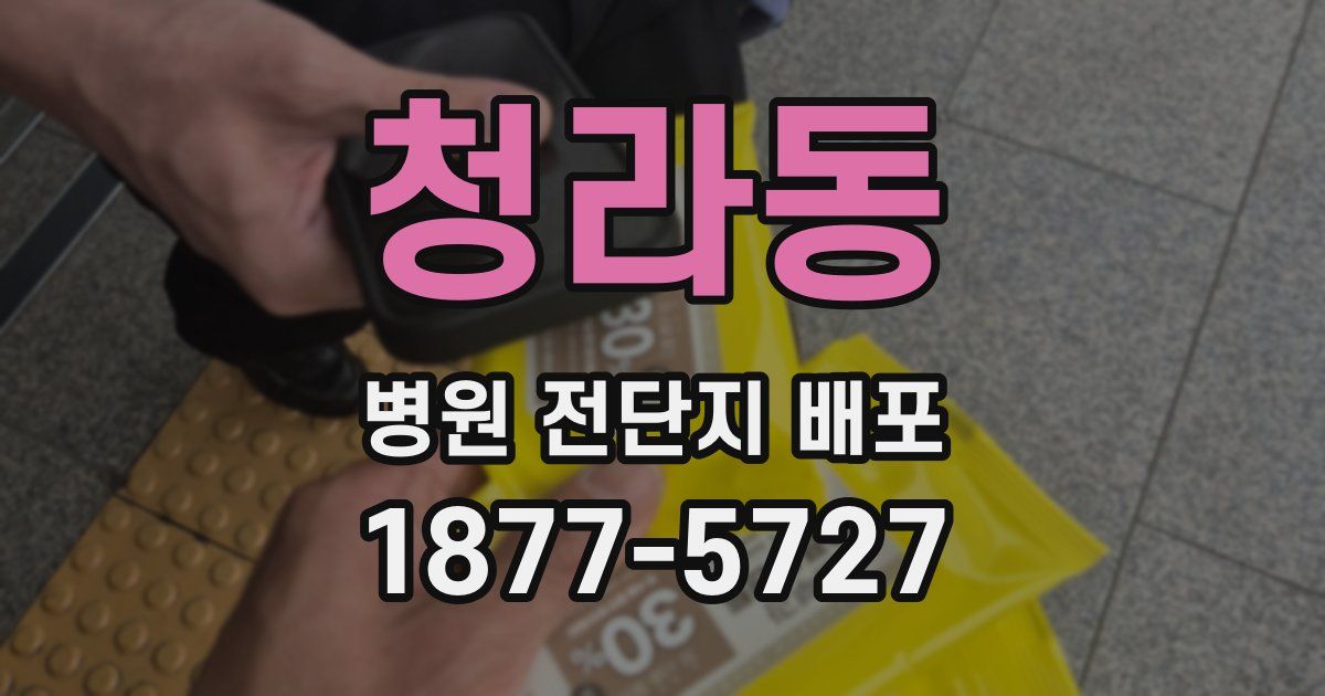 청라동 병원 전단지 배포