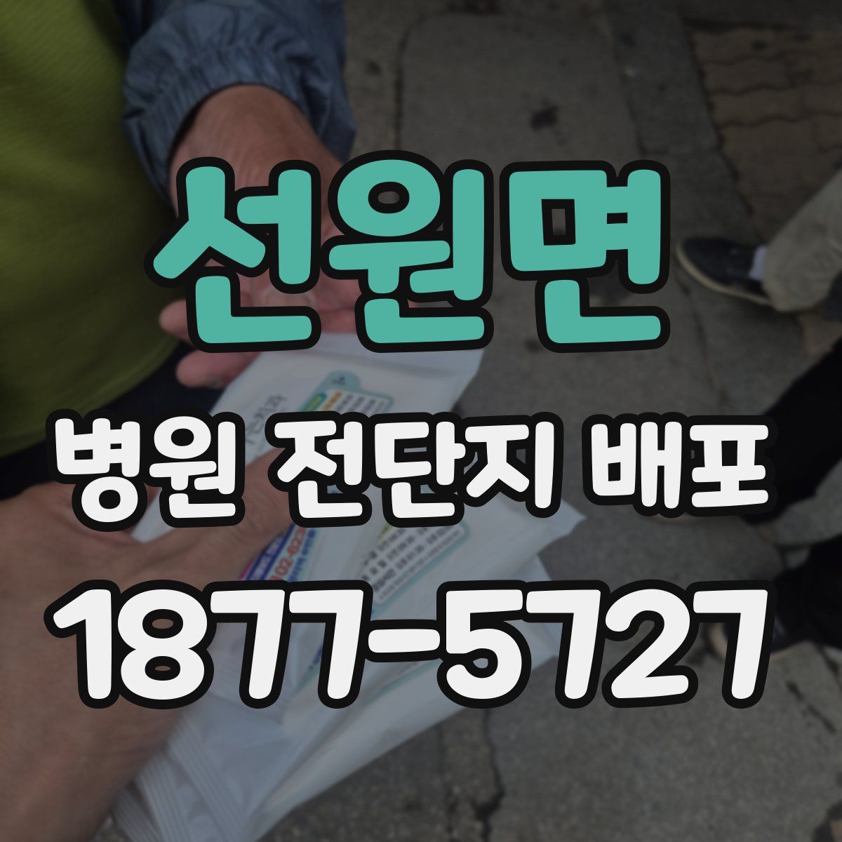 선원면 병원 전단지 배포