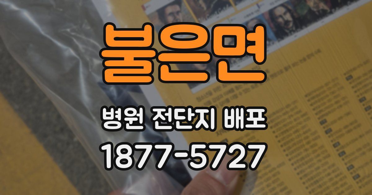 불은면 병원 전단지 배포