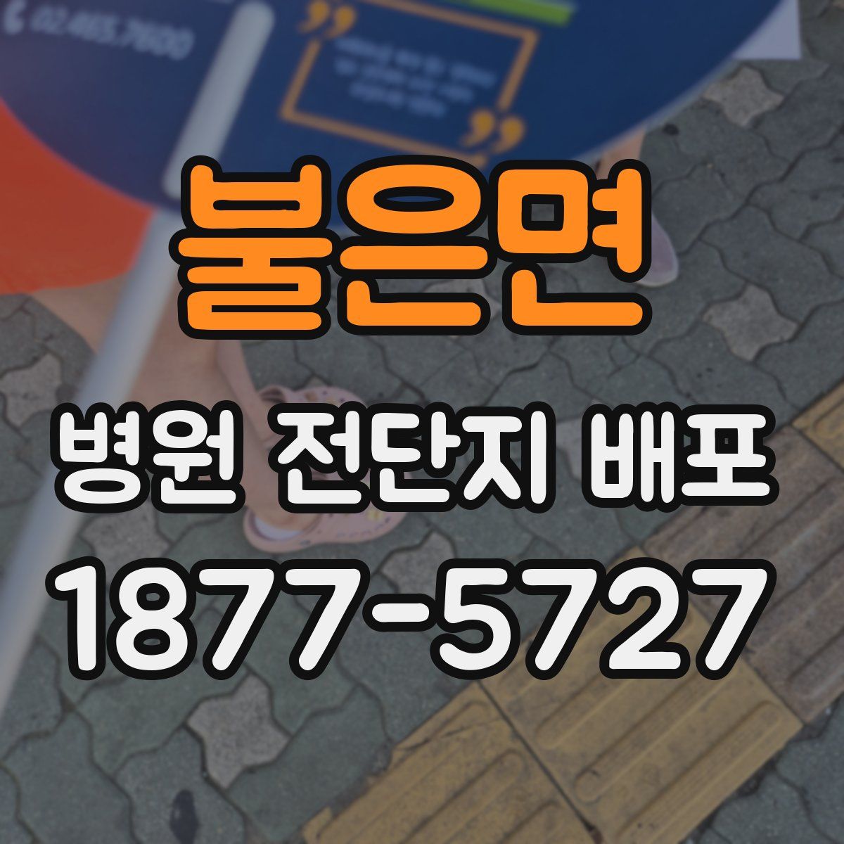 불은면 병원 전단지 배포