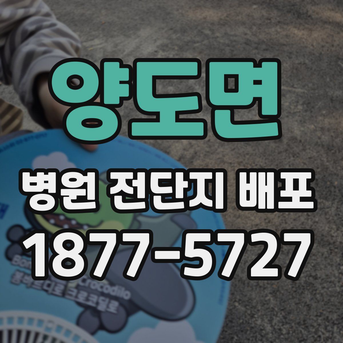 양도면 병원 전단지 배포