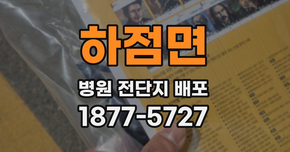 하점면 병원 전단지 배포
