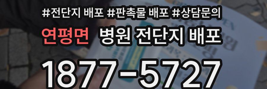 연평면 병원 전단지 배포