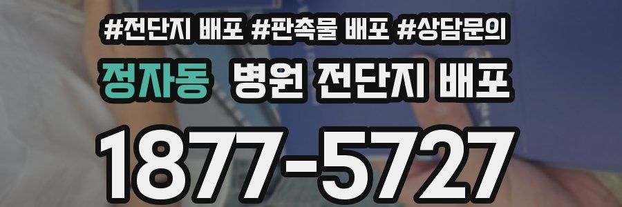정자동 병원 전단지 배포