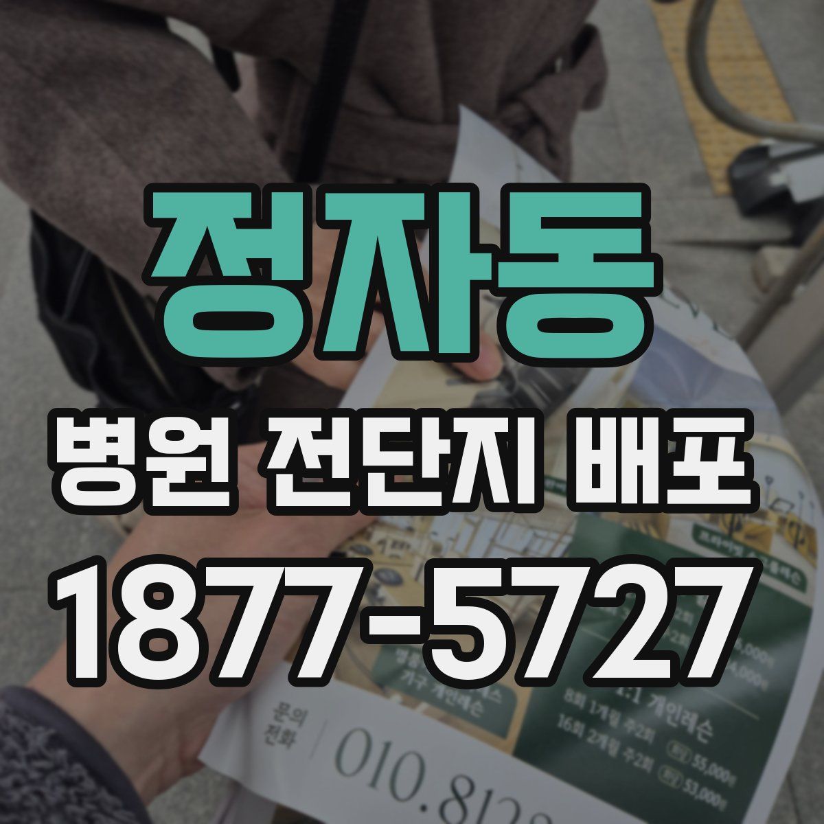 정자동 병원 전단지 배포