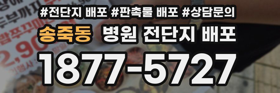송죽동 병원 전단지 배포