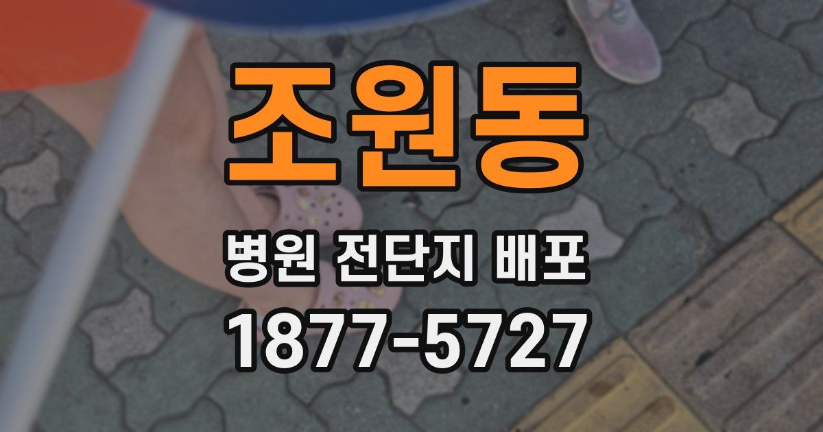 조원동 병원 전단지 배포