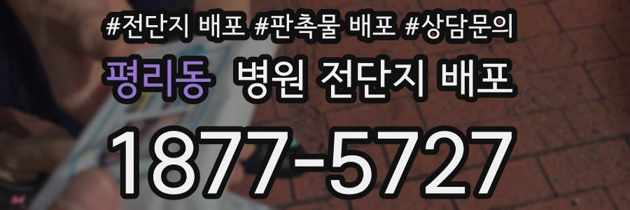 평리동 병원 전단지 배포
