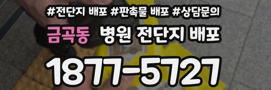 금곡동 병원 전단지 배포