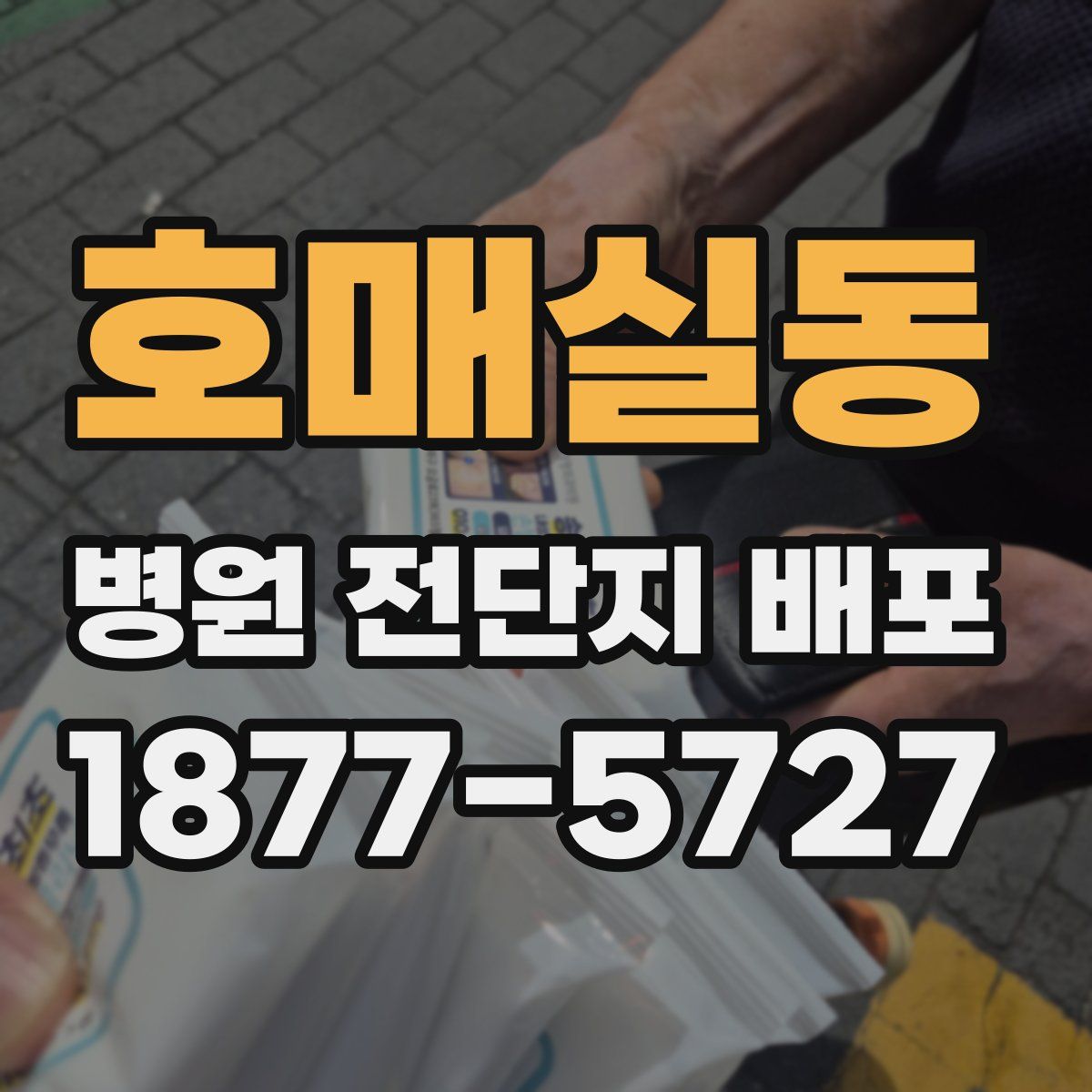 호매실동 병원 전단지 배포