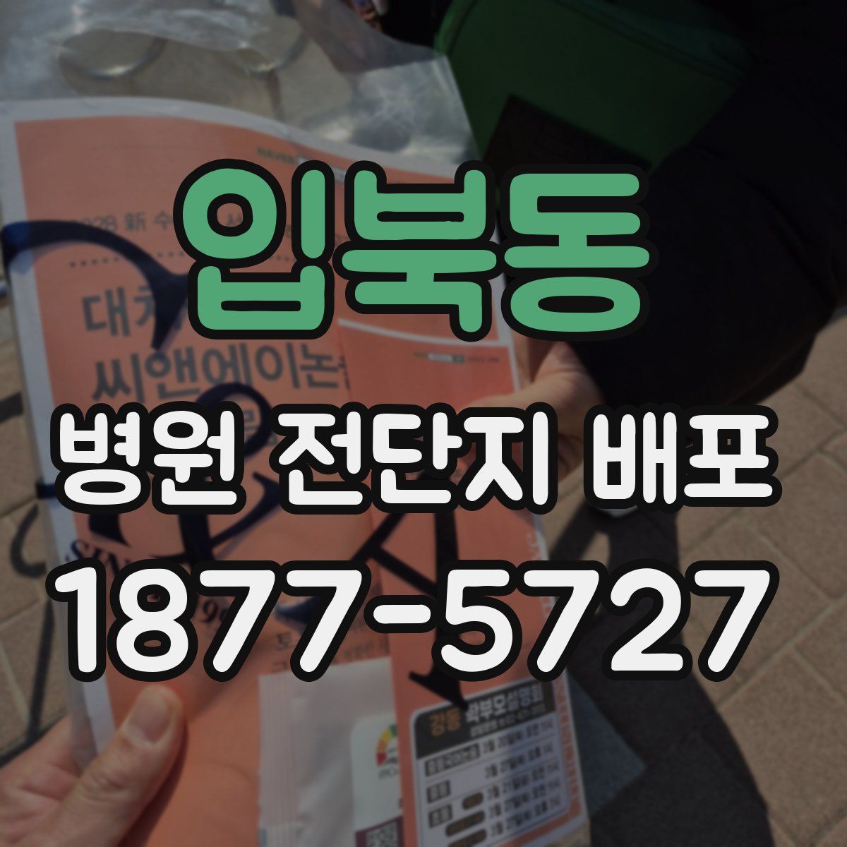 입북동 병원 전단지 배포