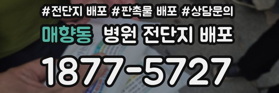 매향동 병원 전단지 배포