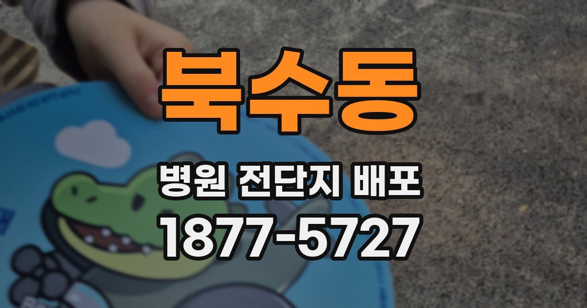 북수동 병원 전단지 배포