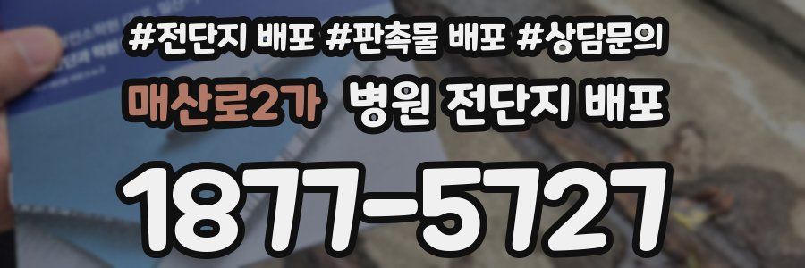 매산로2가 병원 전단지 배포