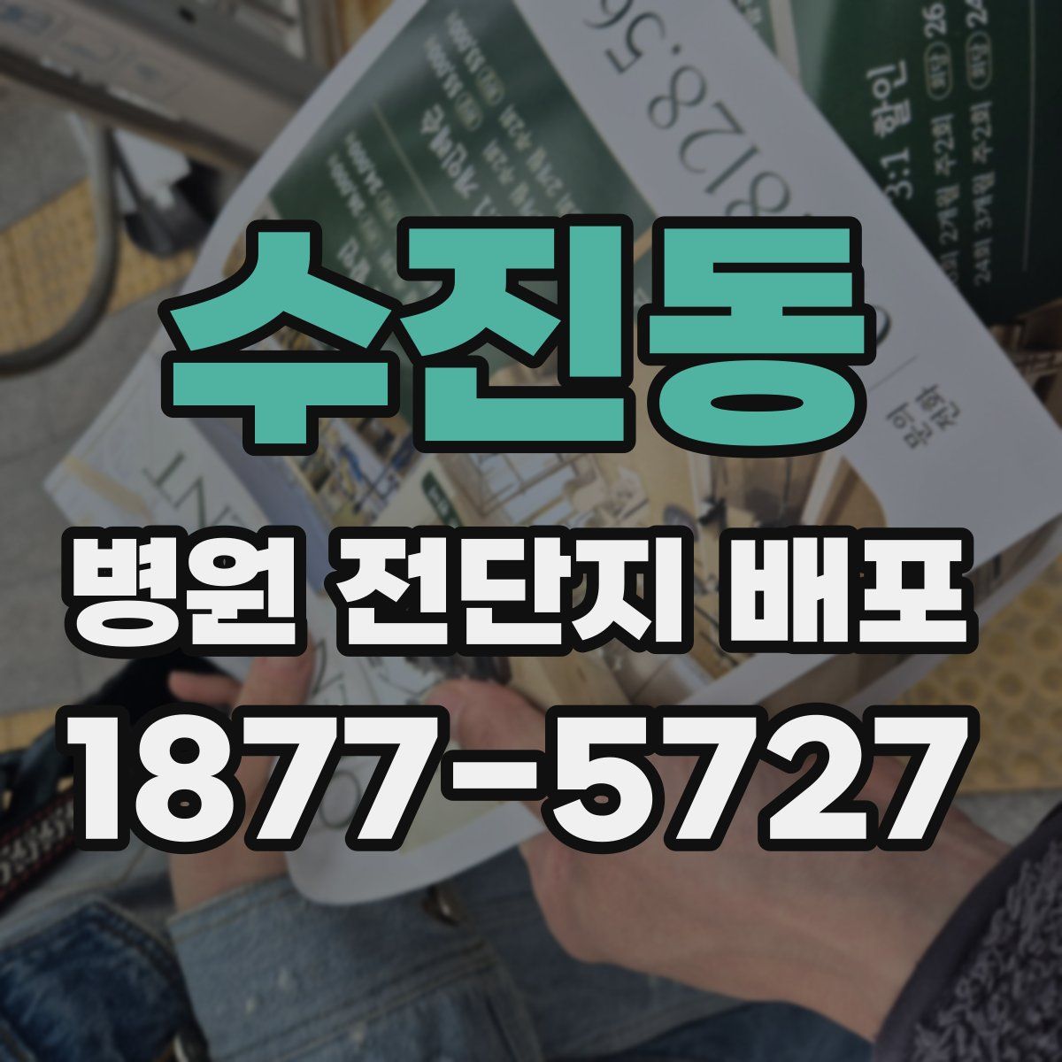 수진동 병원 전단지 배포