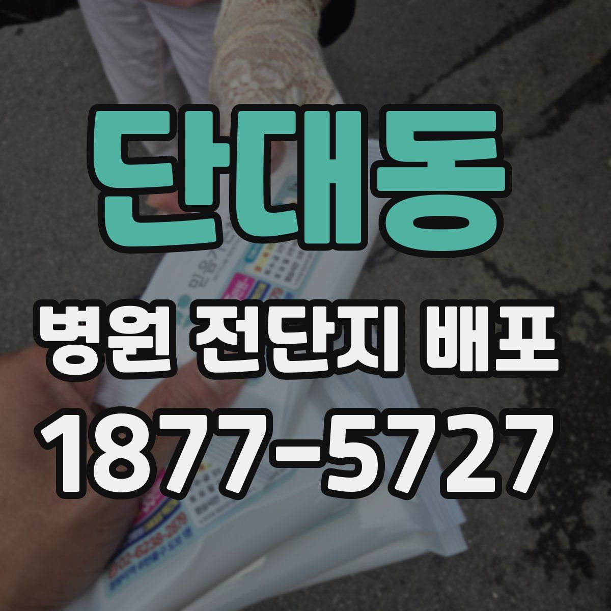 단대동 병원 전단지 배포