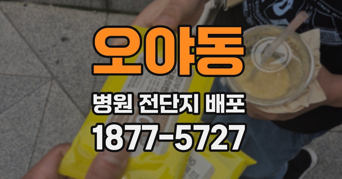 오야동 병원 전단지 배포