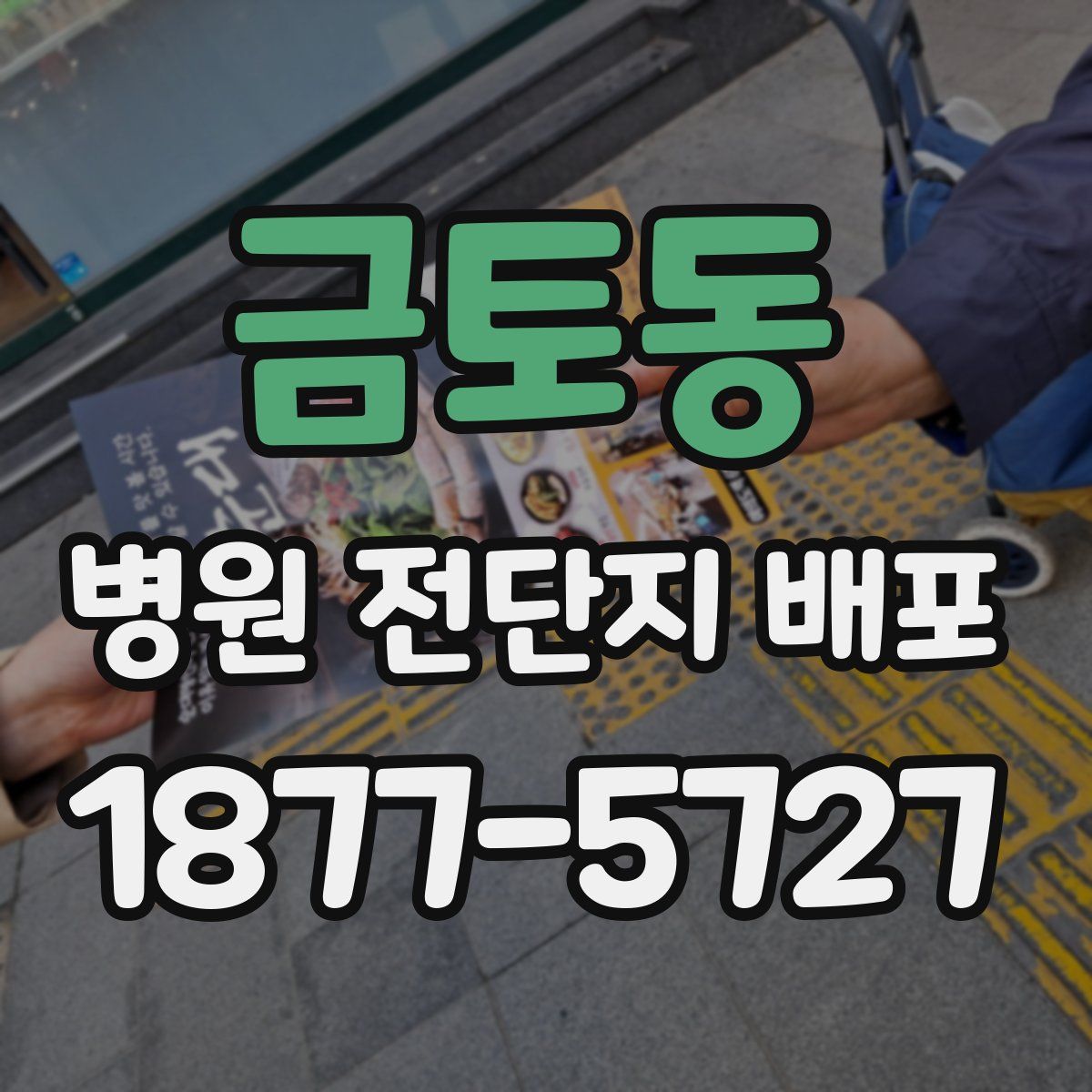 금토동 병원 전단지 배포