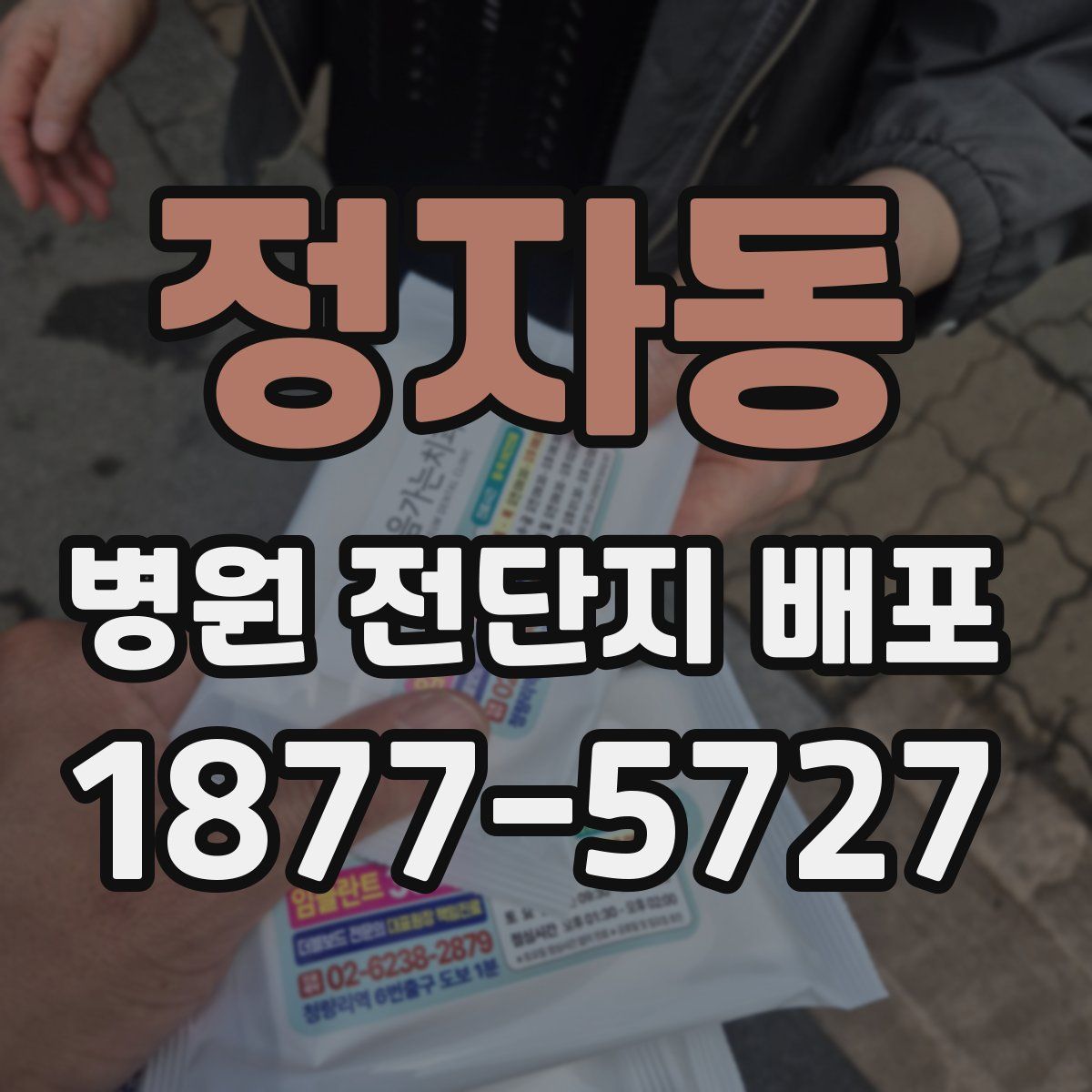 정자동 병원 전단지 배포