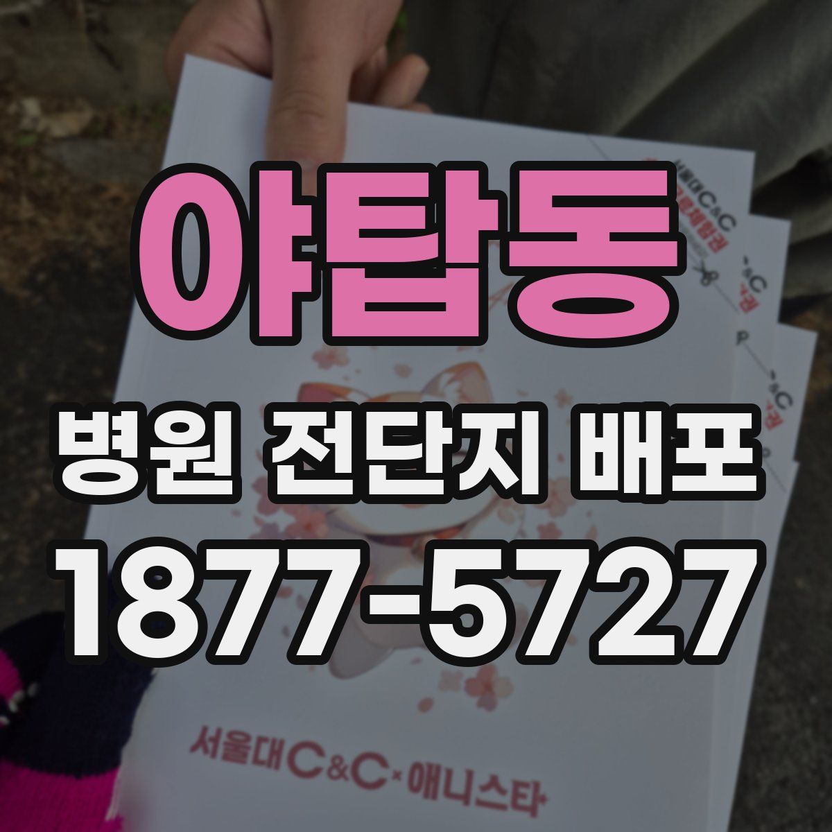 야탑동 병원 전단지 배포