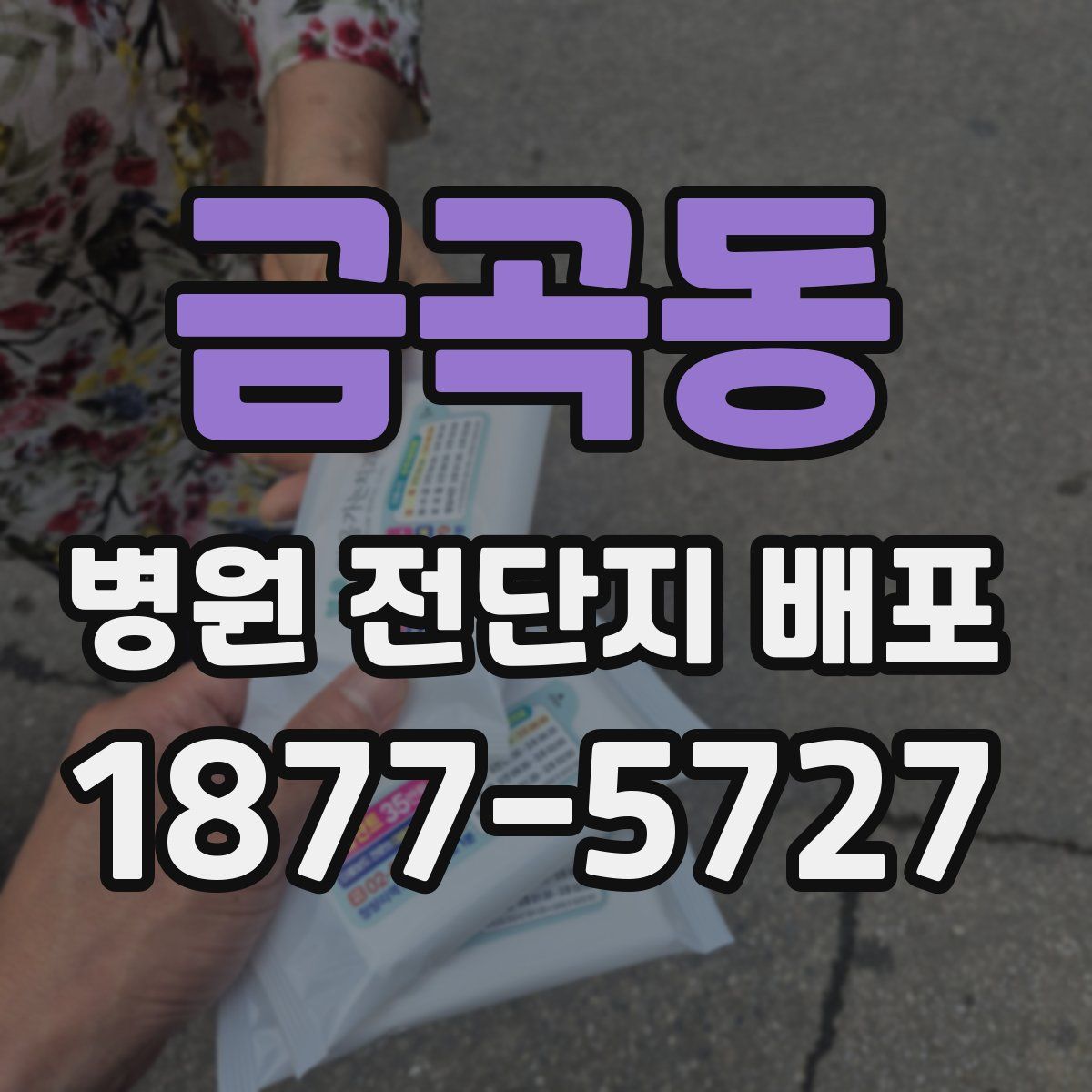금곡동 병원 전단지 배포