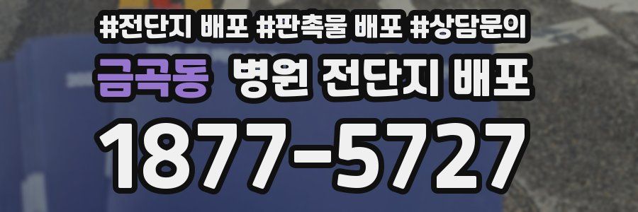 금곡동 병원 전단지 배포