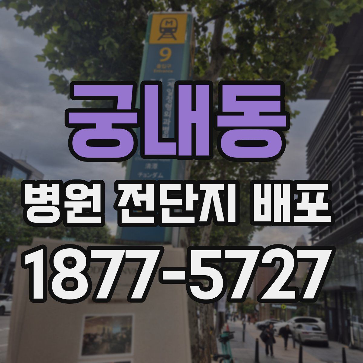 궁내동 병원 전단지 배포