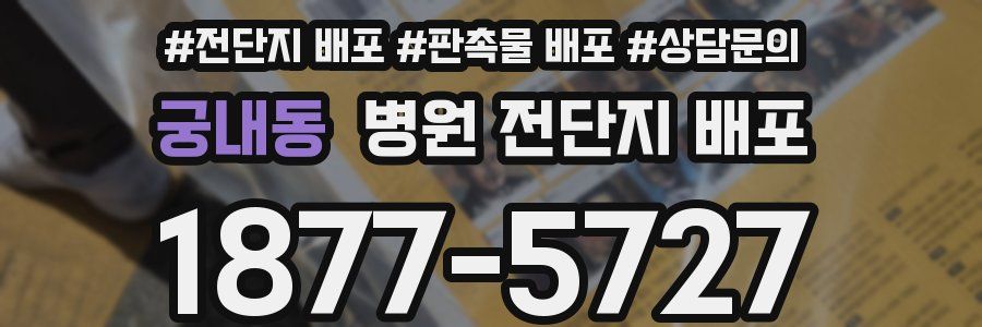 궁내동 병원 전단지 배포