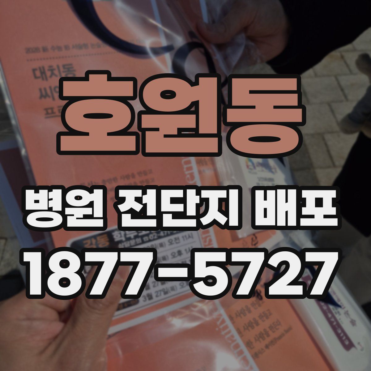 호원동 병원 전단지 배포