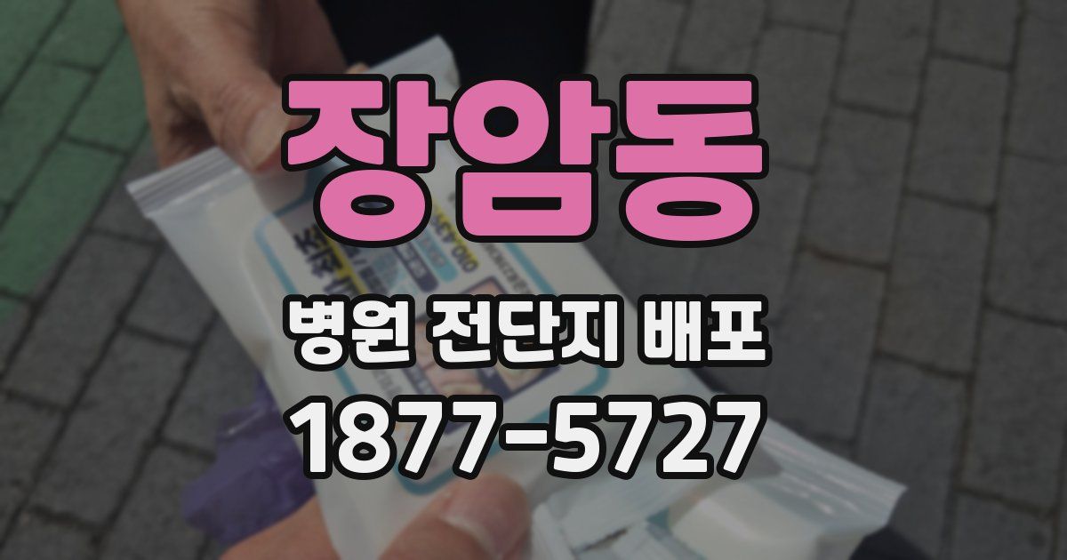 장암동 병원 전단지 배포