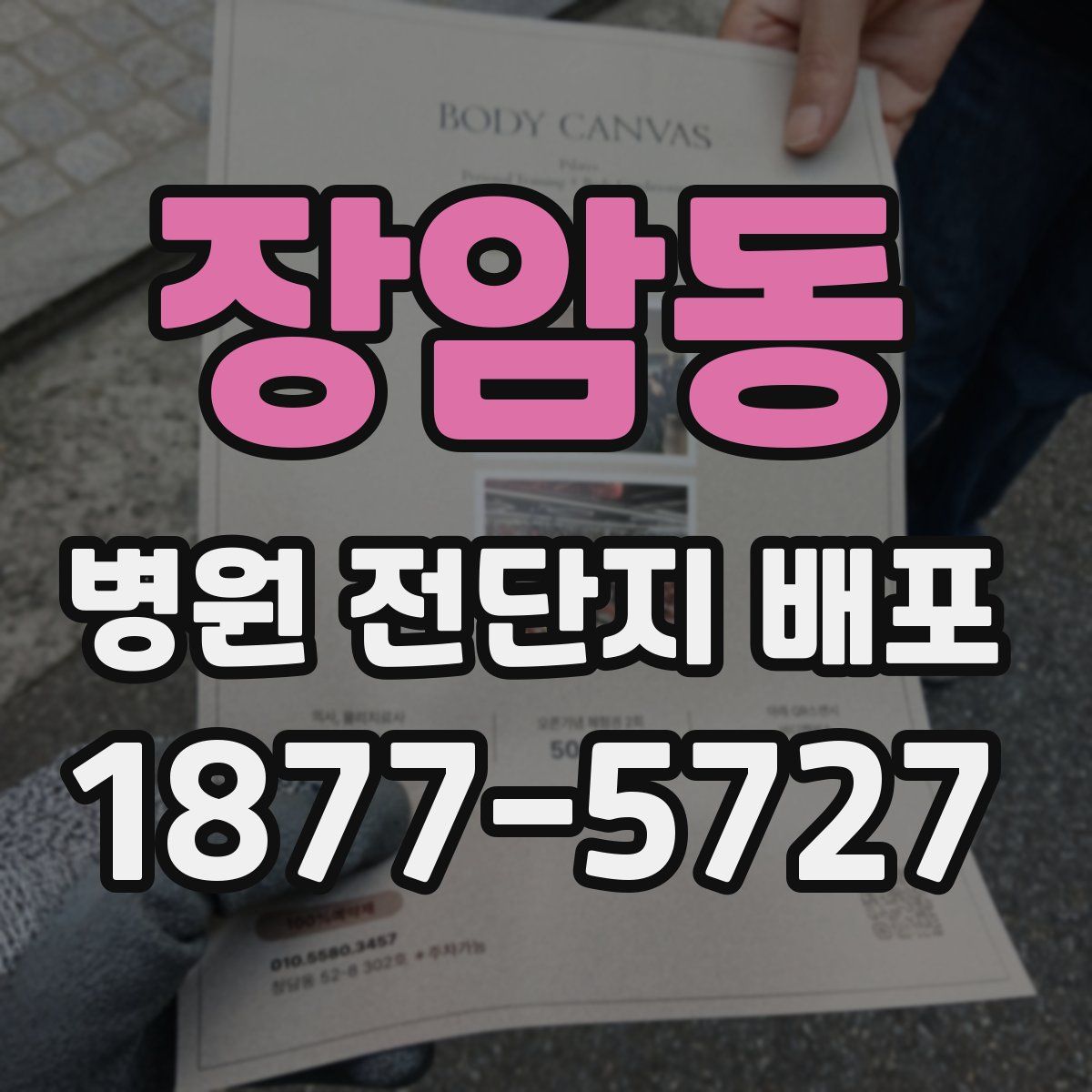 장암동 병원 전단지 배포