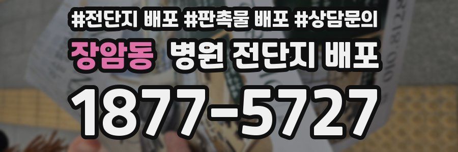 장암동 병원 전단지 배포