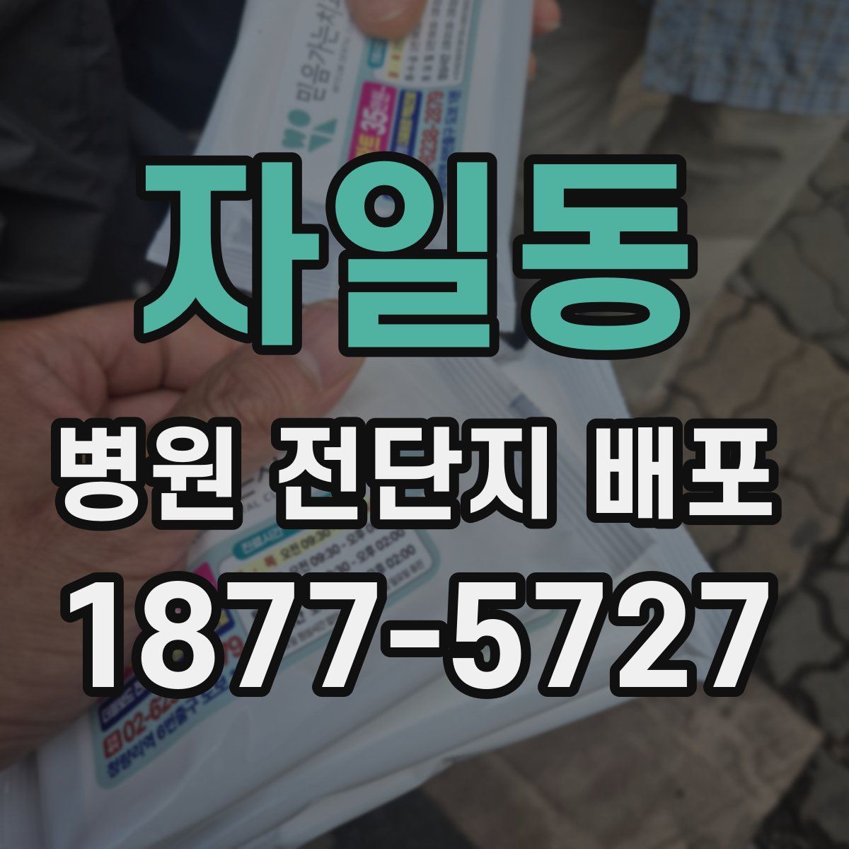 자일동 병원 전단지 배포