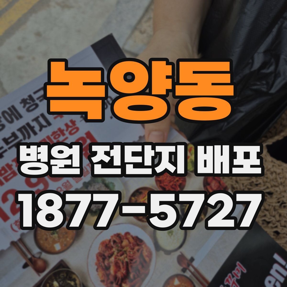 녹양동 병원 전단지 배포