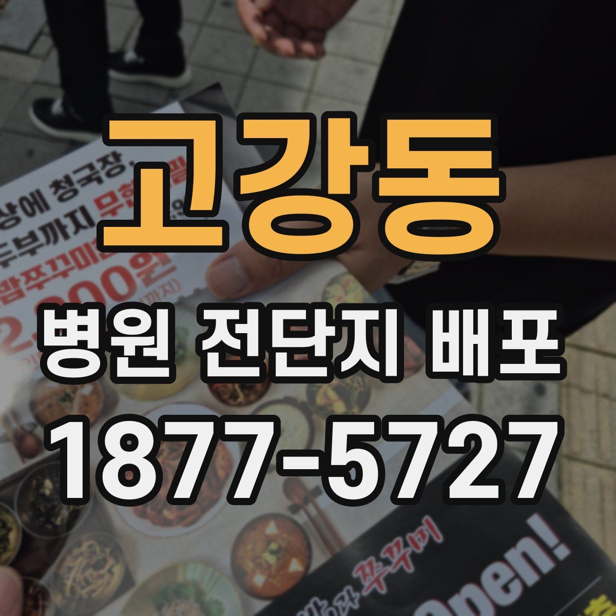 고강동 병원 전단지 배포