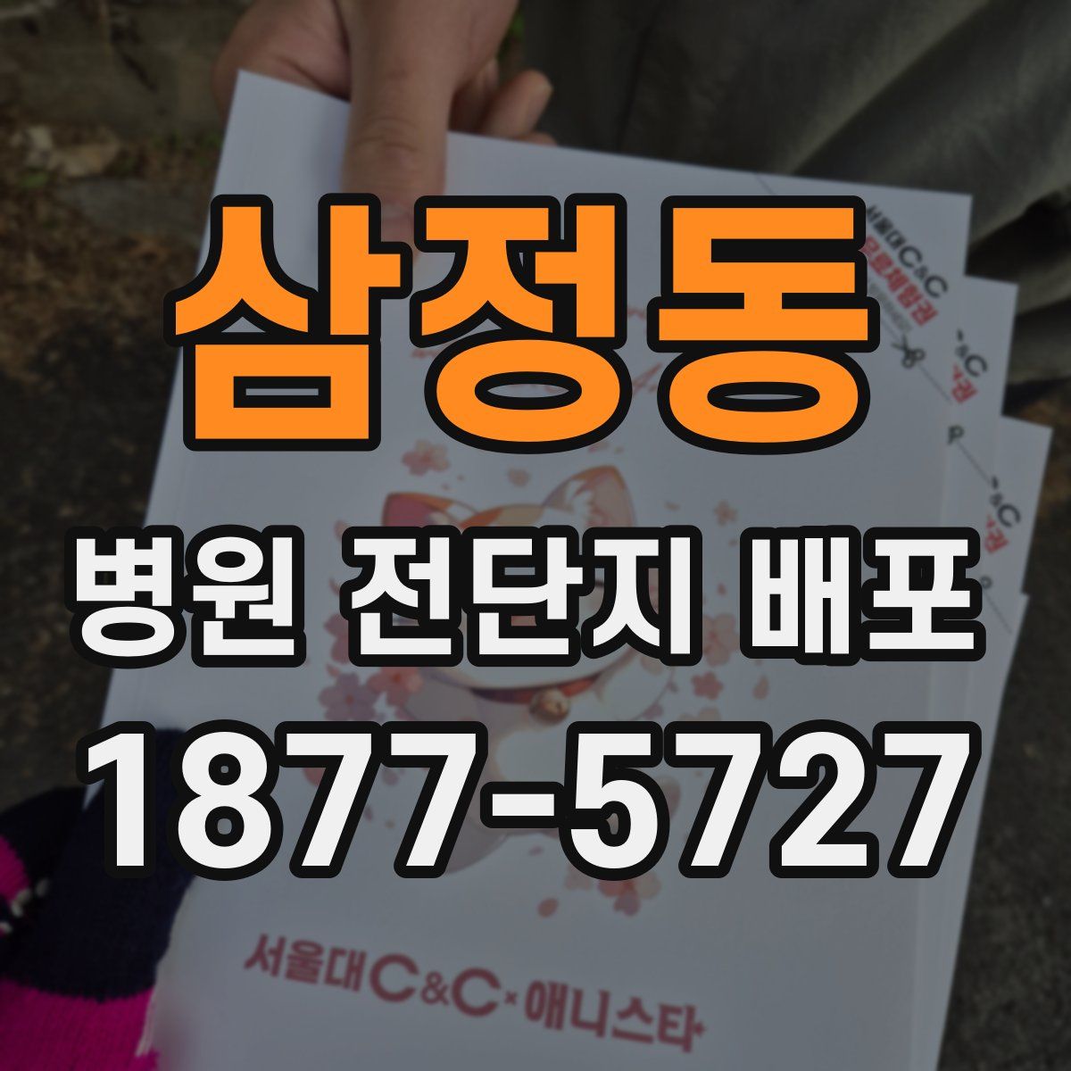 삼정동 병원 전단지 배포
