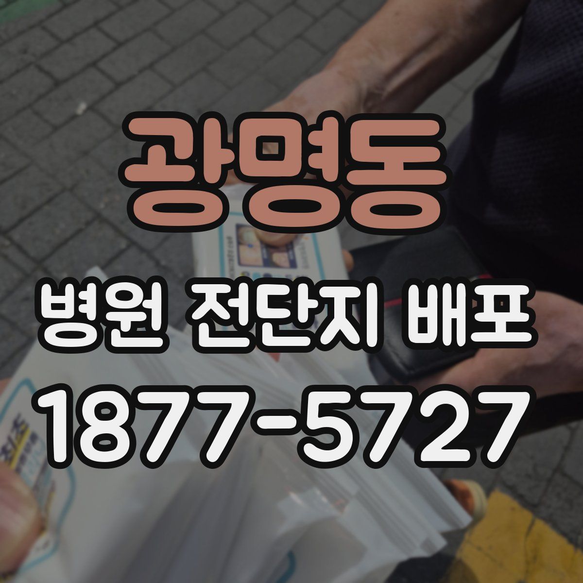 광명동 병원 전단지 배포