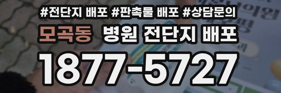 모곡동 병원 전단지 배포