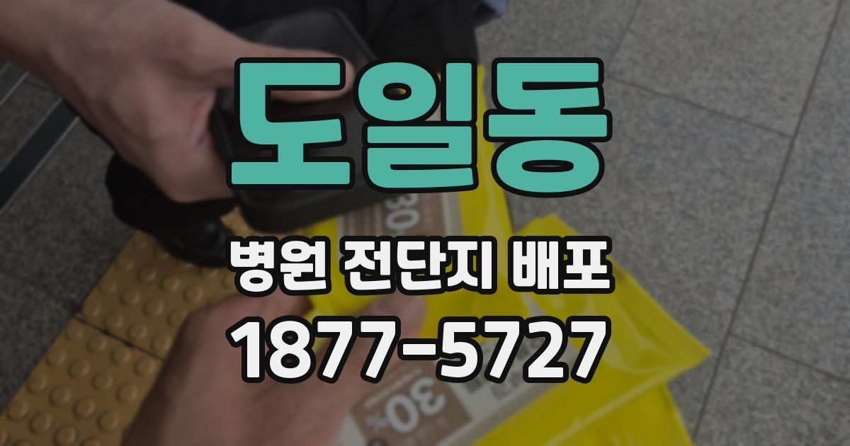 도일동 병원 전단지 배포