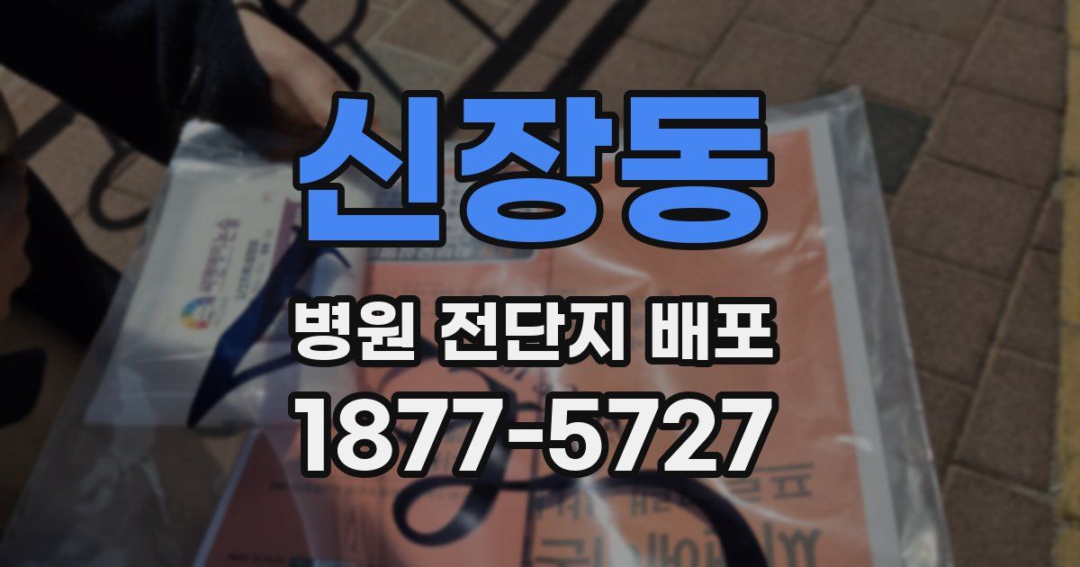 신장동 병원 전단지 배포