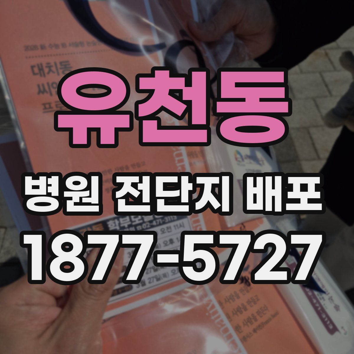 유천동 병원 전단지 배포
