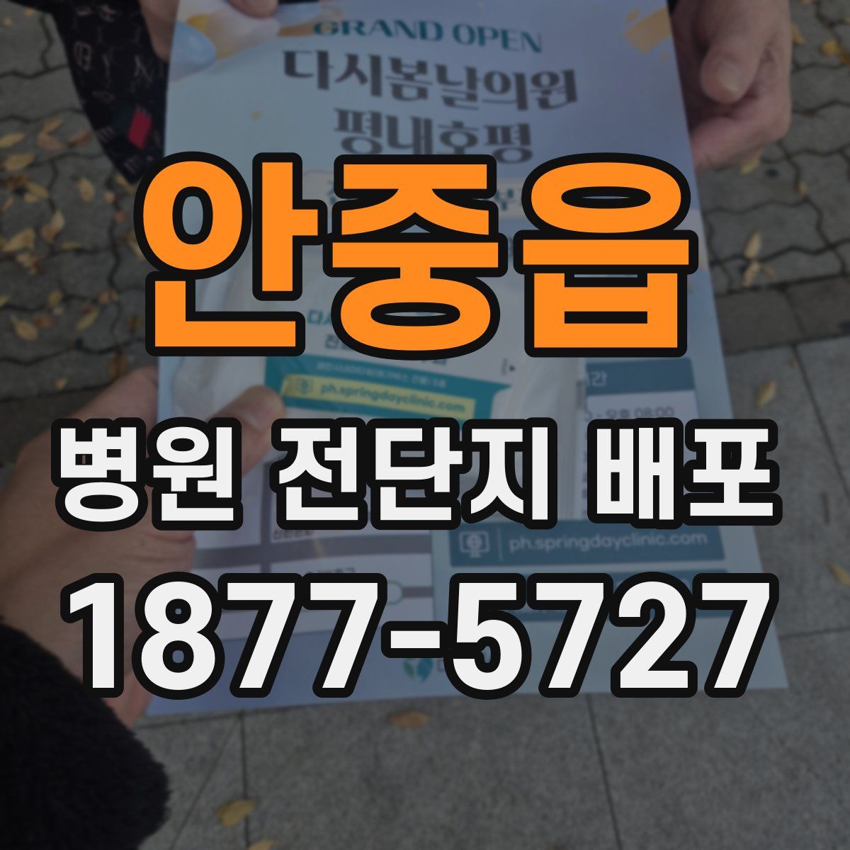 안중읍 병원 전단지 배포