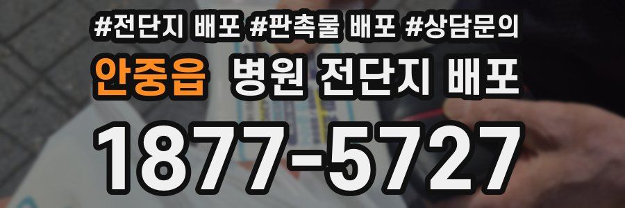 안중읍 병원 전단지 배포
