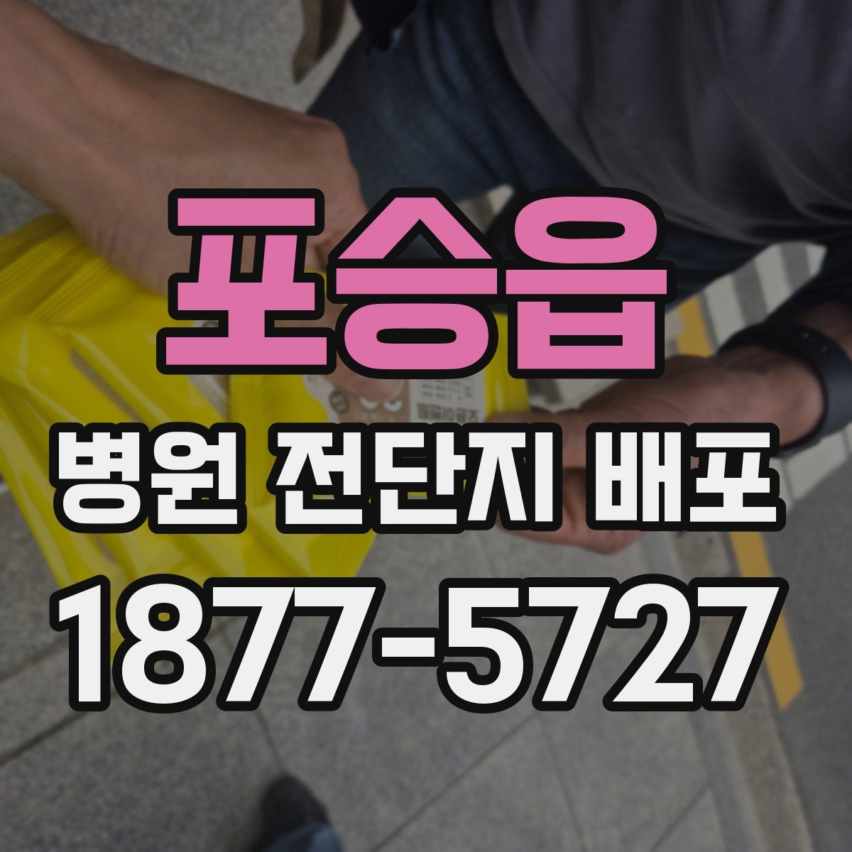포승읍 병원 전단지 배포