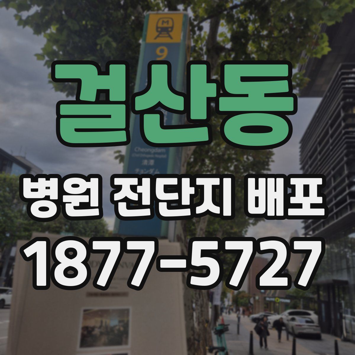 걸산동 병원 전단지 배포