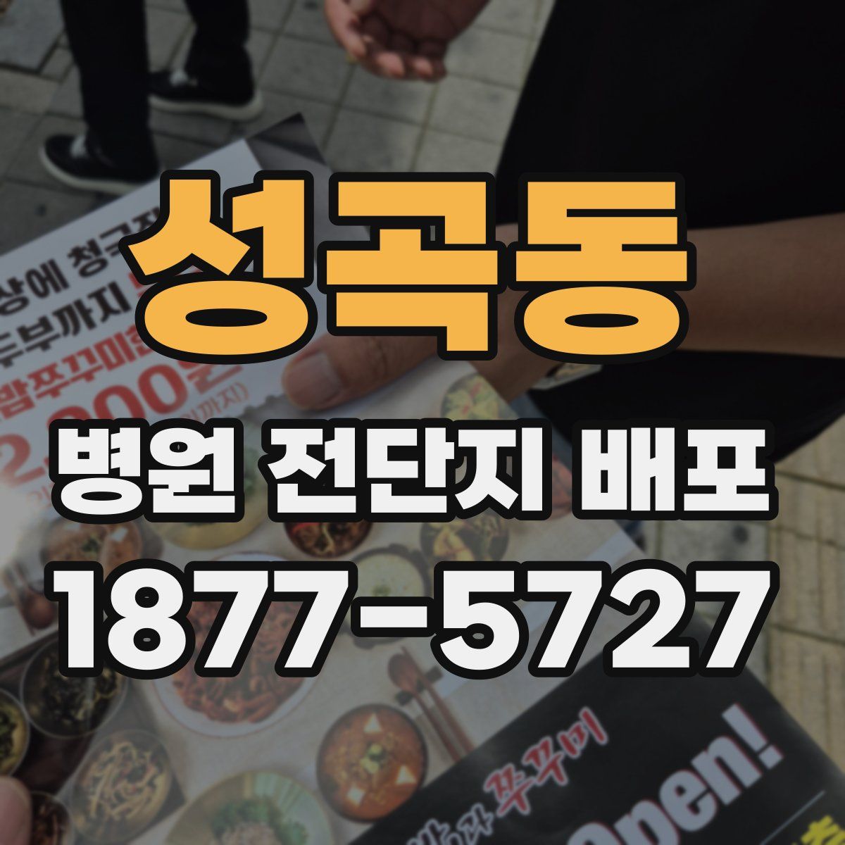 성곡동 병원 전단지 배포